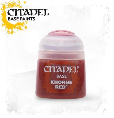 Citadel Colour Base Khorne Red – Warhammer 40K Paint - WiredVillage Games - Games Workshop